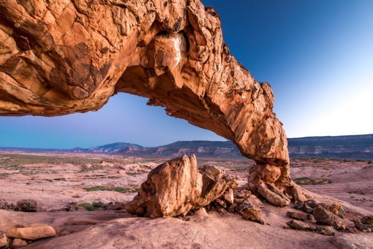 Sunset Arch in the Grand Staircase-Escalante National Monument, Utah