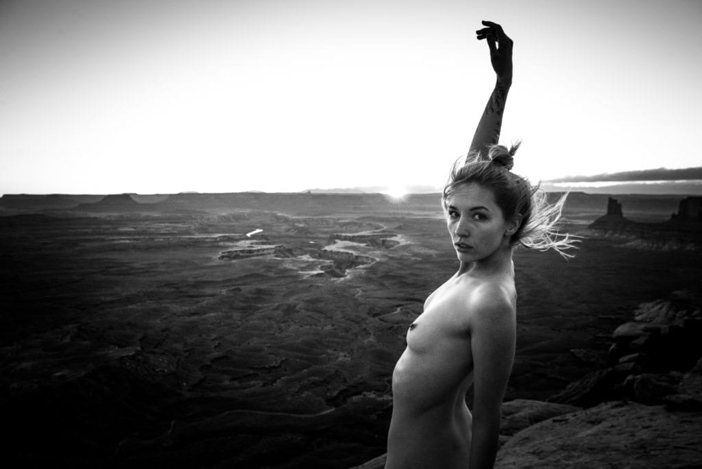 Impermanence -- Impermanent Beauty in an Impermanent Landscape. Desert nudes by Dylan H. Brown. Model: Grace Nielson.