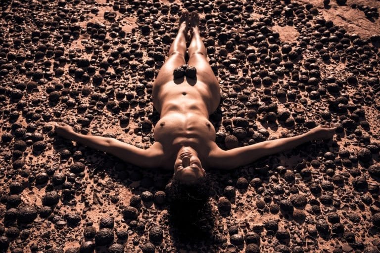 Moqui balls and a naked woman