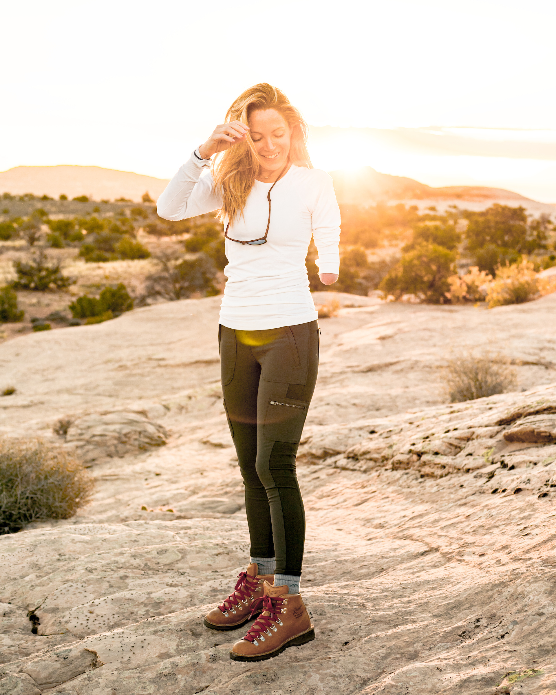 Sunrise photoshoot with Athleta and Danner Boots, by Adventure and lifestyle photographer Dylan H. Brown