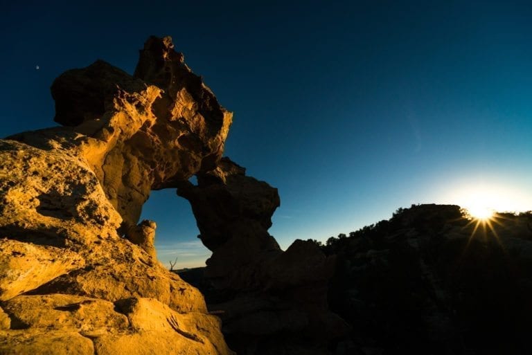 Sunset at Horizon Arch in the Grand Staircase-Escalante National Monument, Utah