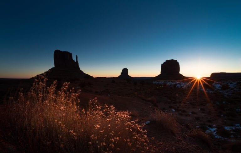Monument Valley at sunrise