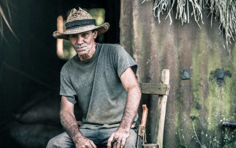 A portrait of a tobacco farmer in Viñales, Cuba