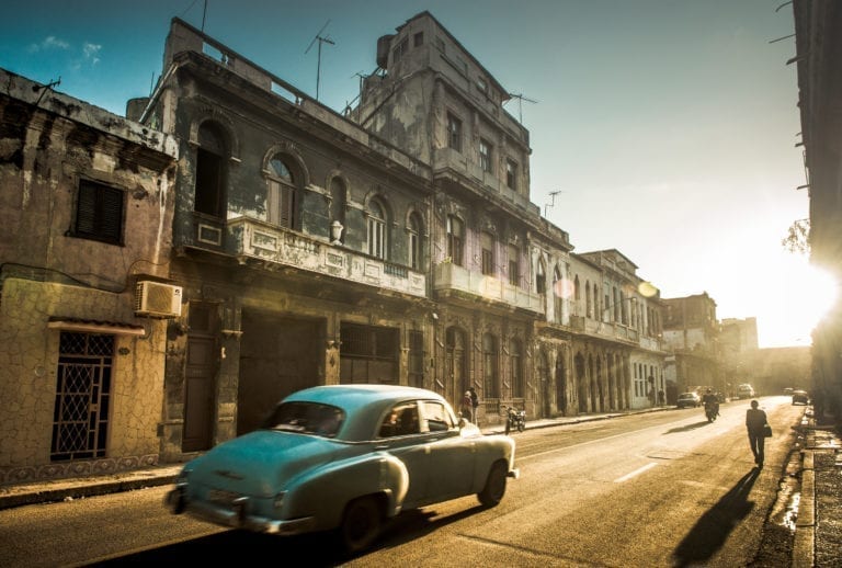 A street view in Havana, Cuba